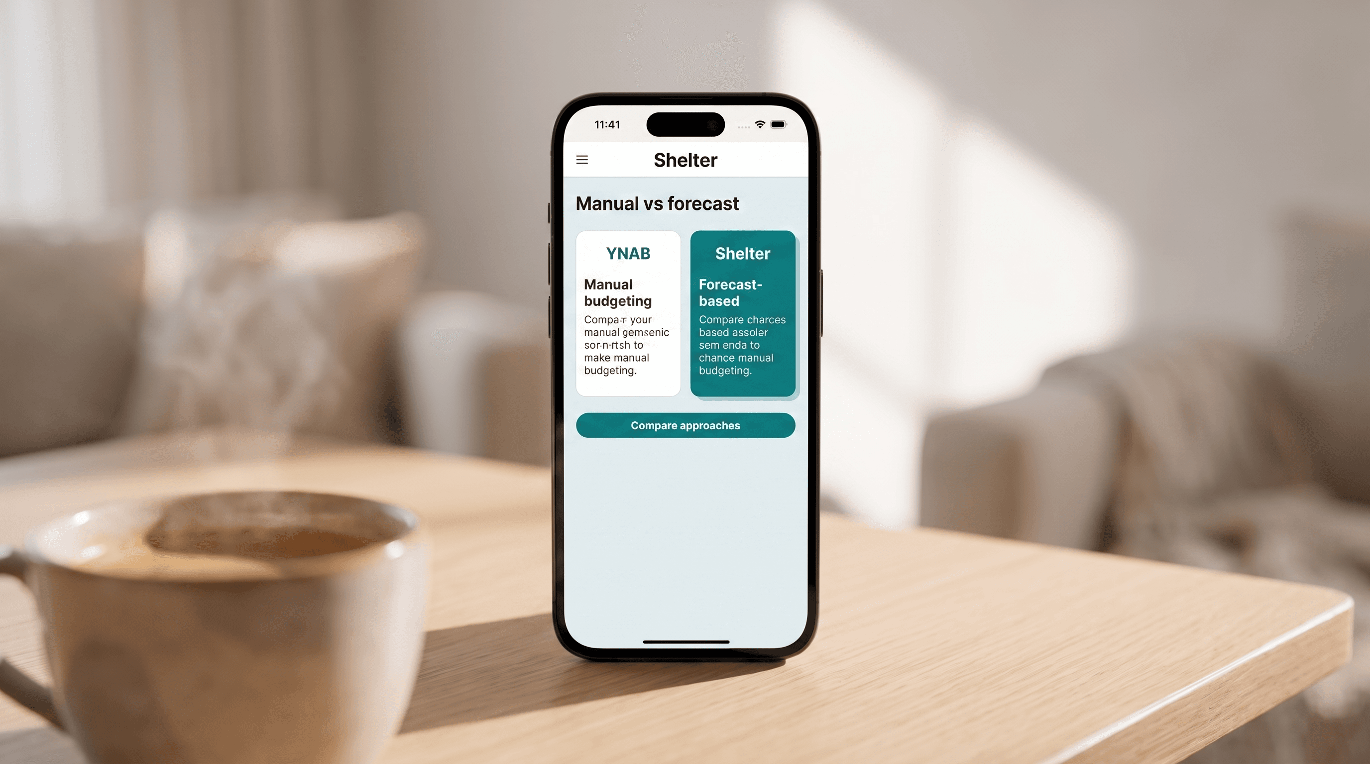 YNAB vs Shelter: Budgeting vs Forecasting